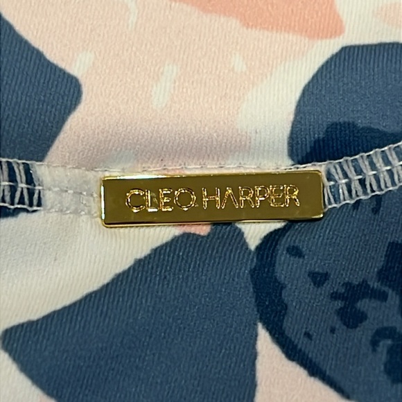 Cleo Harper Havana Leggings Size Medium White Pink Blue Multicolor - Picture 6 of 13